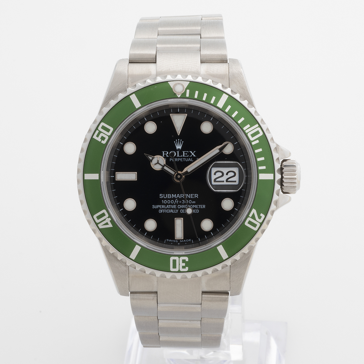 Rolex Submariner Kermit 16610LV W6110_1 Rolex Submariner Kermit 16610LV W6110_1
