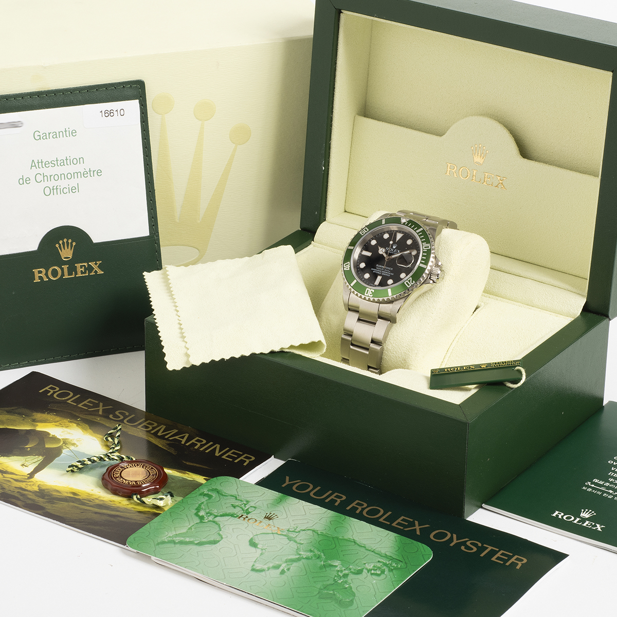 Rolex Submariner Kermit 16610LV W6110_9 Rolex Submariner Kermit 16610LV W6110_9
